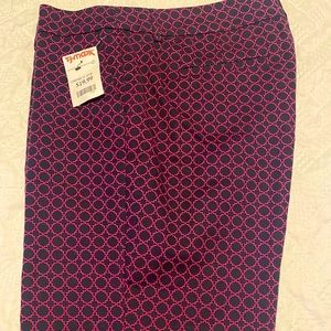 Dress up shorts pink and black/navy new